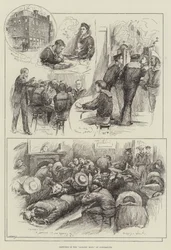 Schetsen in het zeemansrusthuis in Portsmouth